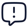 Message Square Warning icon preview