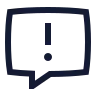 Message Square Warning icon preview