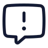 Message Square Warning icon preview