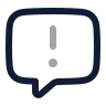Message Square Warning icon preview
