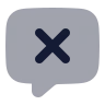 Message Square X icon preview