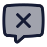 Message Square X icon preview
