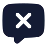 Message Square X icon preview