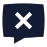 Message Square X icon preview