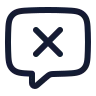 Message Square X icon preview