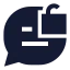 Messageunlock icon with solid sharp style