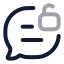 Messageunlock icon with twotone rounded style