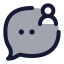 Messageuser icon with duotone rounded style