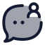 Messageuser icon with duotone standard style