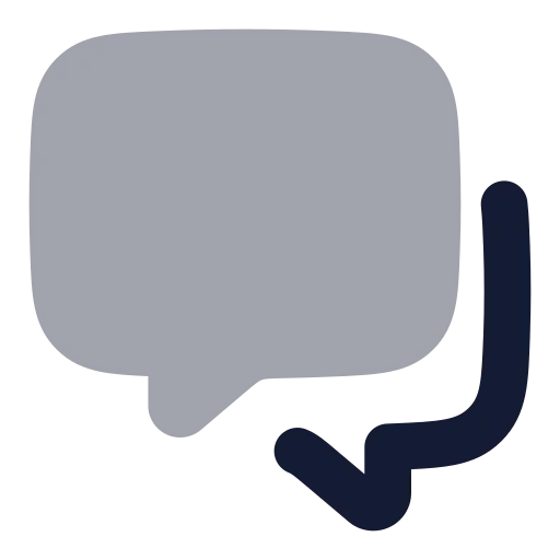 Messages Square Icon in Bulk Rounded style