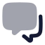Messagessquare icon with bulk rounded style