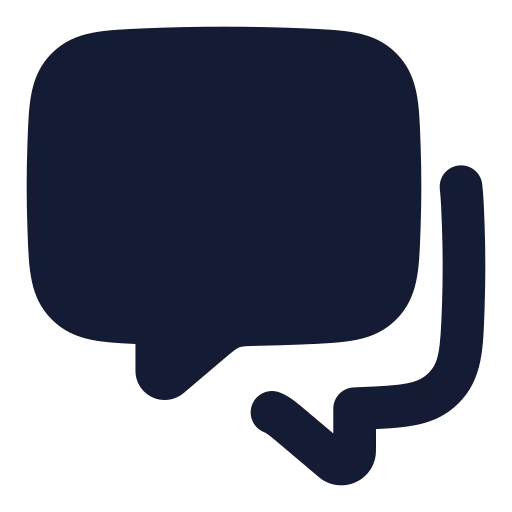 Messages Square Icon in Solid Rounded style