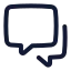 Messagessquare icon with stroke standard style