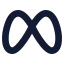 Meta icon with solid standard style