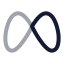 Meta icon with twotone rounded style