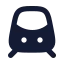 Metro icon with solid rounded style