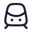 Metro icon with stroke rounded style