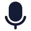 Mic icon with solid standard style