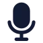 Mic icon with solid standard style