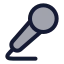 Micvocal icon with duotone rounded style