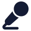 Micvocal icon with solid standard style