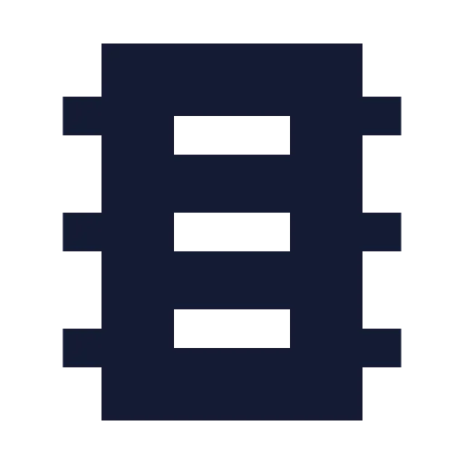 Microchip Icon in Solid Sharp style