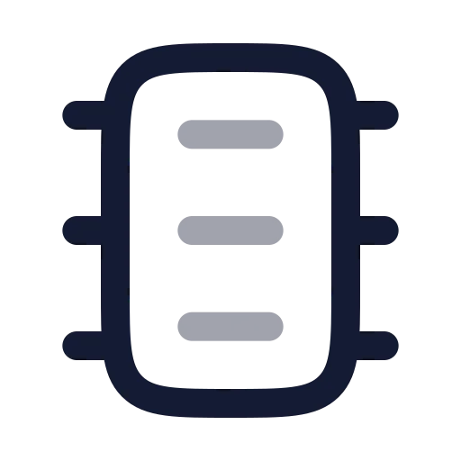 Microchip Icon in Twotone Rounded style