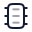 Microchip icon with twotone rounded style