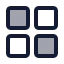 Microsoft icon with duotone standard style