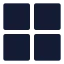 Microsoft icon with solid sharp style
