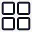 Microsoft icon with stroke rounded style
