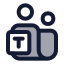 Microsoftteams icon with duotone rounded style