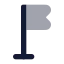 Milestone icon with bulk rounded style
