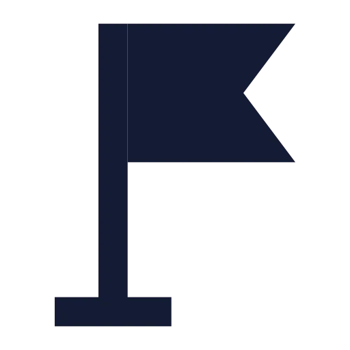 Milestone Icon in Solid Sharp style