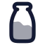 Milkbottle icon with bulk rounded style
