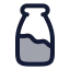 Milkbottle icon with duotone rounded style