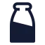 Milkbottle icon with solid sharp style