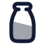 Milk icon with bulk rounded style