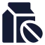 Milkoat icon with solid sharp style