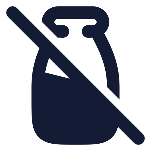 Milk Off Icon in Solid Rounded style