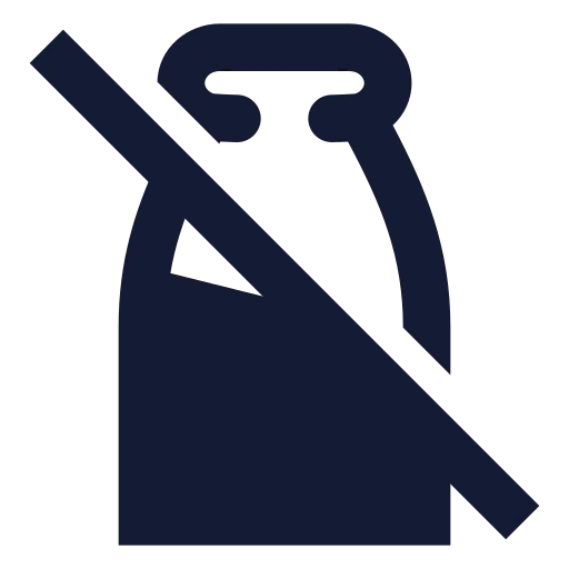 Milk Off Icon in Solid Sharp style