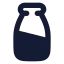 Milk icon with solid rounded style