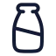 Milk icon with stroke rounded style