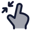 Minimize icon with duotone rounded style