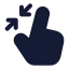 Minimize icon with solid standard style