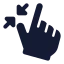 Minimize icon with solid standard style