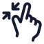 Minimize icon with stroke standard style