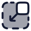 Minimizescreen icon with duotone rounded style