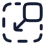 Minimizescreen icon with stroke rounded style