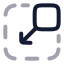Minimizescreen icon with twotone rounded style